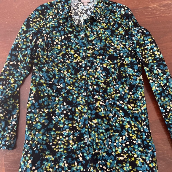 J.Jill Corduroy Blouse/Jacket | blue-green | xs - Picture 13 of 13